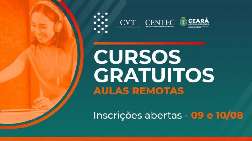 Centec oferta 1.020 vagas em 10 cursos online gratuitos nesta segunda