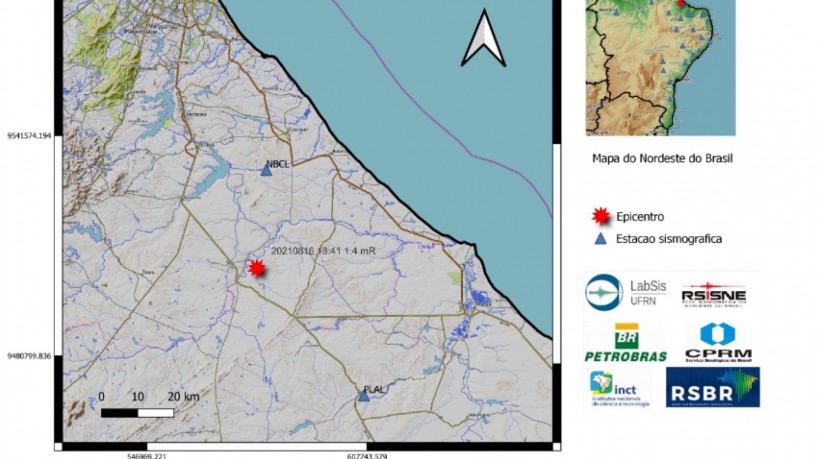 Tremor de terra com 1.4 de magnitude é registrado em Beberibe