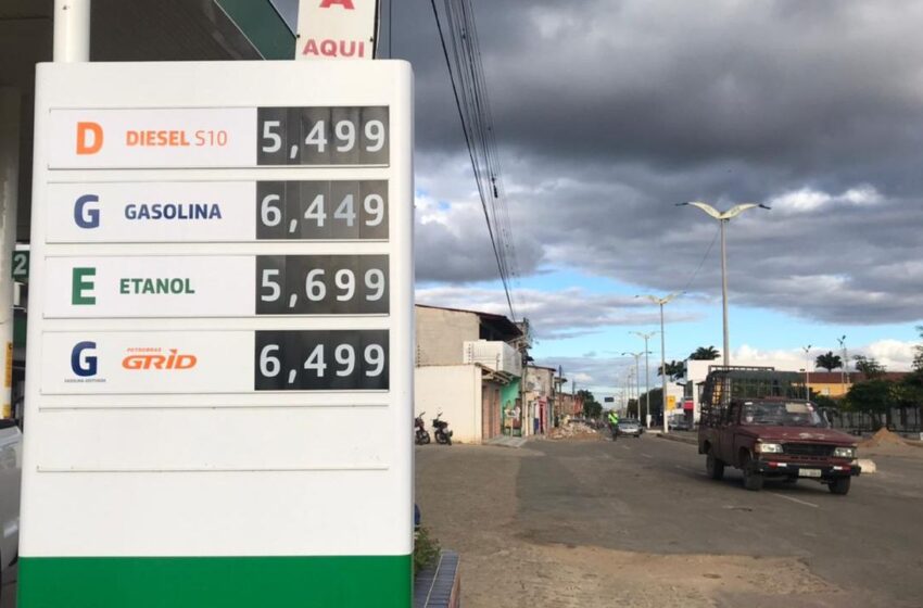 Novo recorde: Gasolina a R$ 6,44 no interior do Ceará