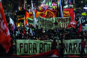 Protestos de opositores pedem o impeachment de Jair Bolsonaro