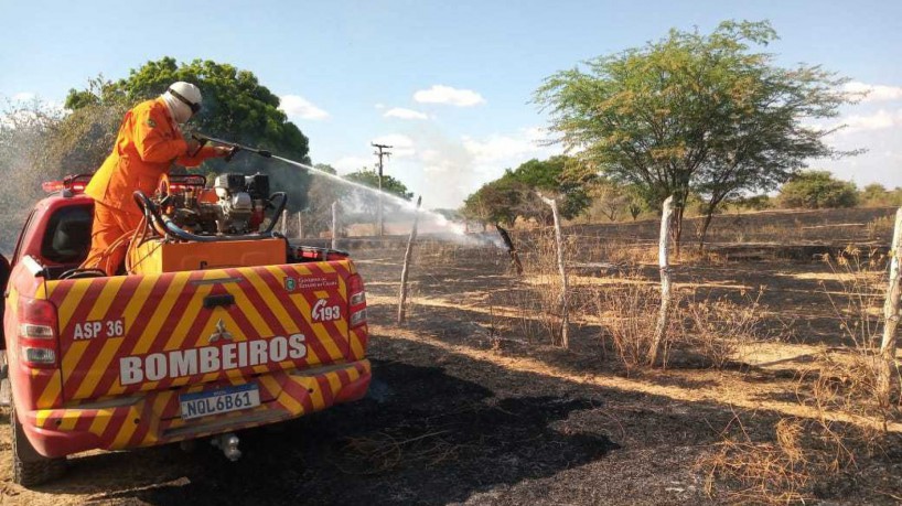  Três focos ativos de incêndio afetam região Centro-Sul do Estado