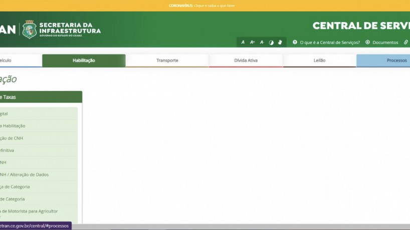  Portal de cadastro da CNH Popular continua apresentando problemas