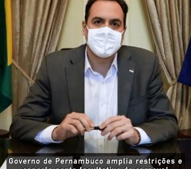 Governo de Pernambuco amplia restrições e cancela ponto facultativo durante o Carnaval