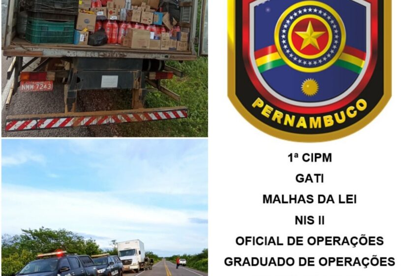  Operação conjunta recupera em Belém do São Francisco-PE, caminhão roubado entre Petrolândia e Cabrobó no sertão de PE