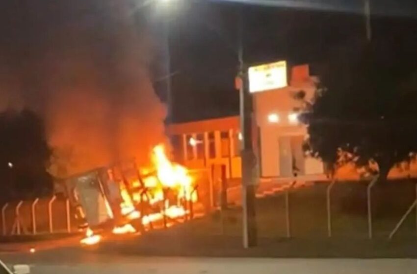  Ação de criminosos em ataque a empresa de Guarapuava, no Paraná.