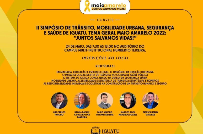  Iguatu: Realiza ll Simpósio de Trânsito no Município.