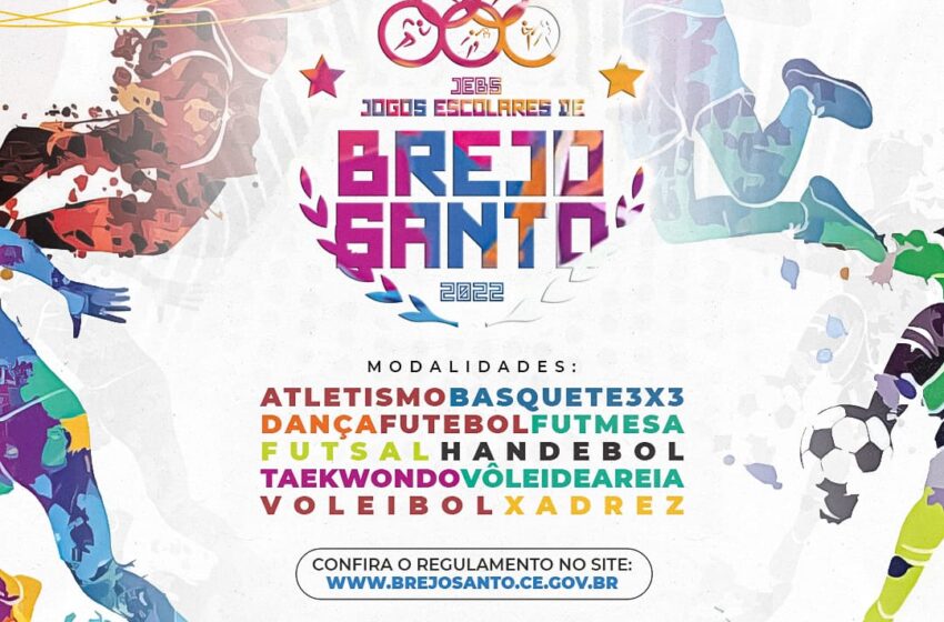 Brejo Santo: Sejuv divulga regulamento dos jogos escolares.