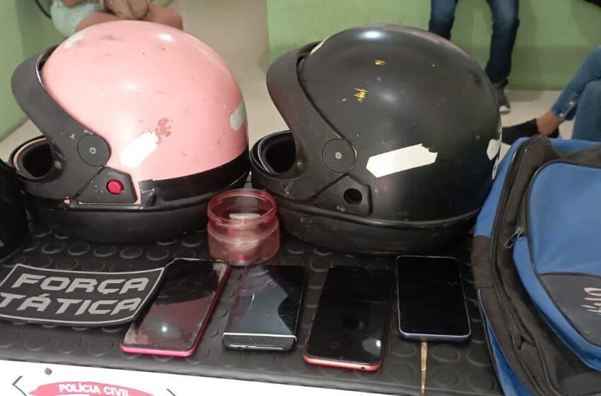 Milagres: Polícia Militar prende suspeitos de roubo a restaurante.