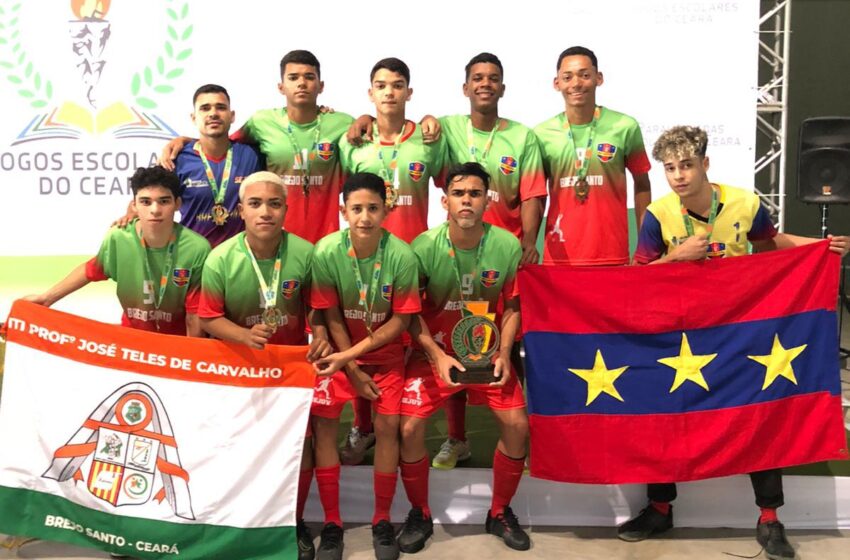  Futsal de Brejo Santo conquista medalha de Bronze no jogos Escolares.