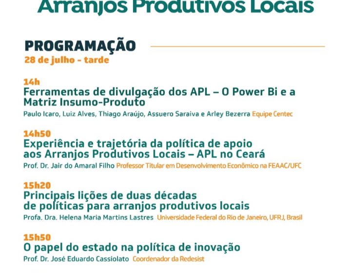  Centec: Realiza mais um seminário ON LINE.
