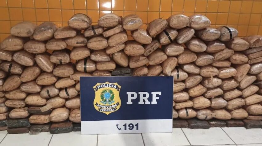  PRF apreende 168,7 kg de ‘supermaconha’.