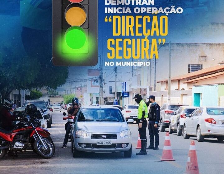 Brejo Santo: Demutran inicia operação direção segura.