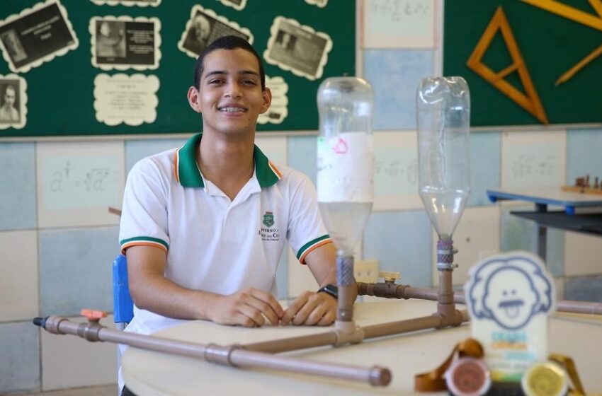  Jovem cearense se destaca com projeto que facilita a irrigação no interior do estado.