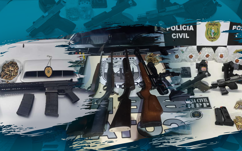  Forças de Segurança do Ceará apreendem 565 armas de fogo em janeiro.