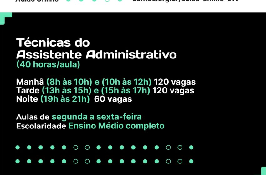Brejo Santo: CVT abre inscrições on line de assistente administrativo.