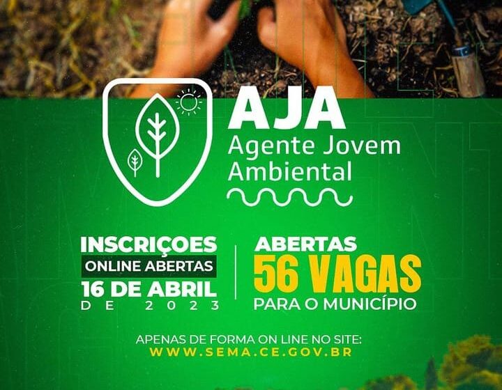  Brejo Santo: estão abertas 56 vagas para Jovem Ambiental.