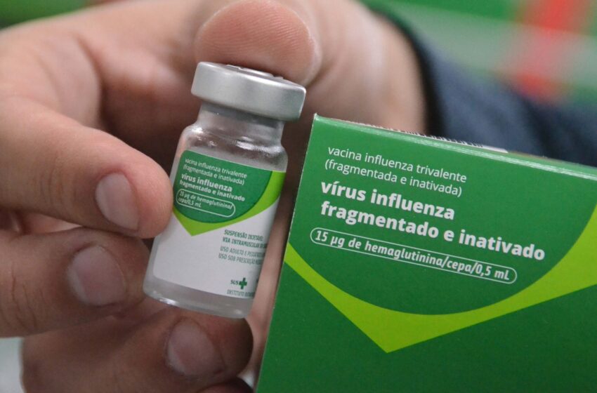  Municípios ampliam vacinação contra influenza para toda população.