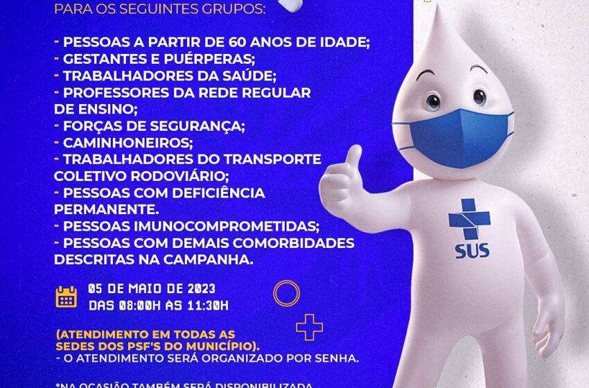 Brejo Santo: Continua a Vacinação contra influenza para vários grupos.