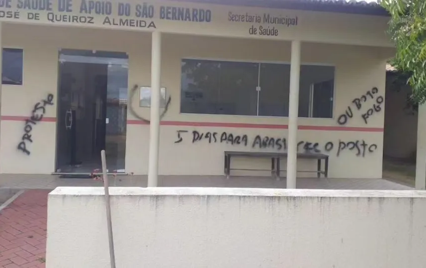  Posto de Saúde em Quixadá é reabastecido de remédios após paredes serem pichada com ameaças