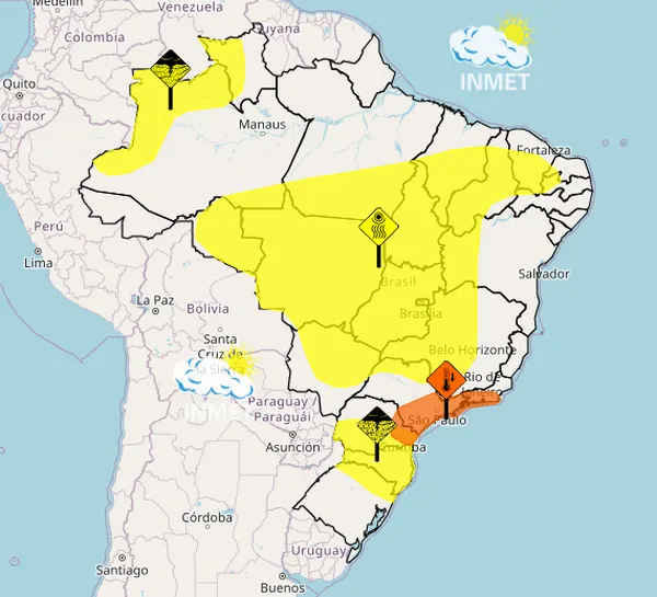  Maior parte do Ceará tem alerta de perigo para baixa umidade.
