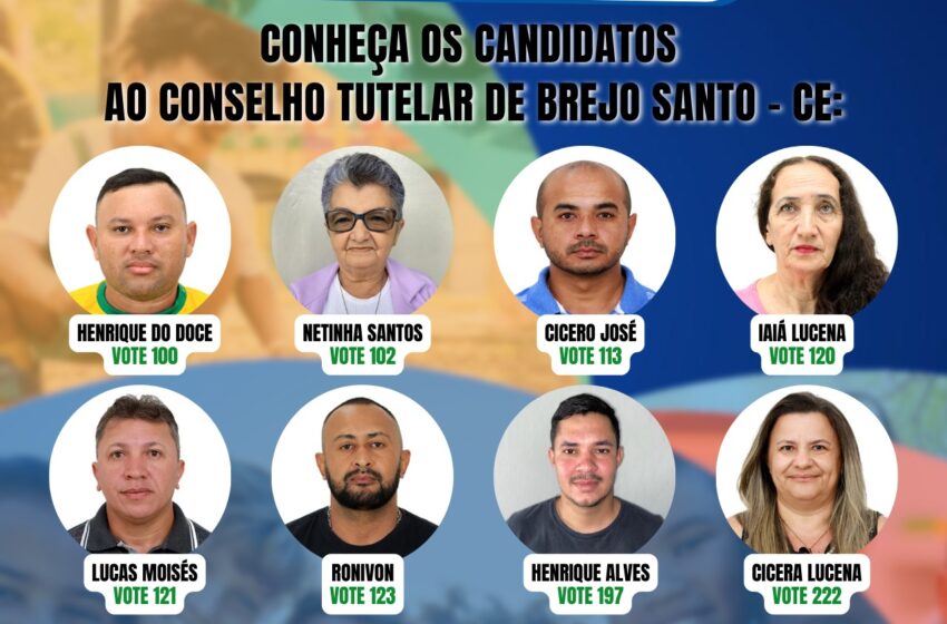  Brejo Santo: Conheça todos os candidatos ao Conselho Tutelar.