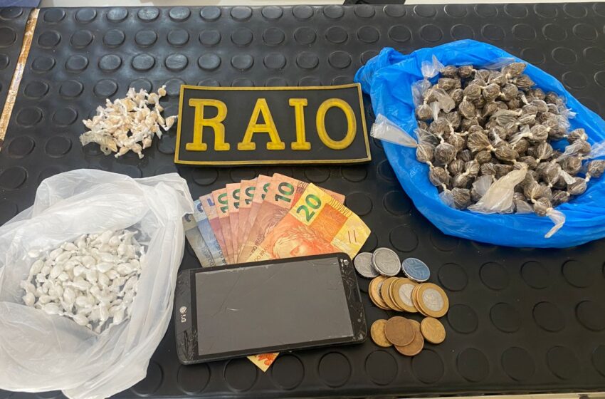  Porteiras: RAIO efetua prisão por trafico de Drogas.
