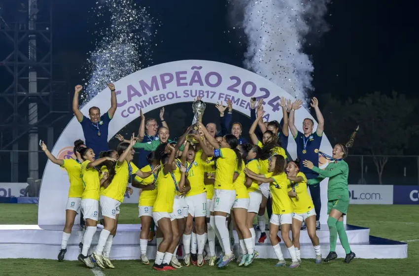 Seleção feminina goleia Paraguai e fatura penta em Sul-Americano Sub17.