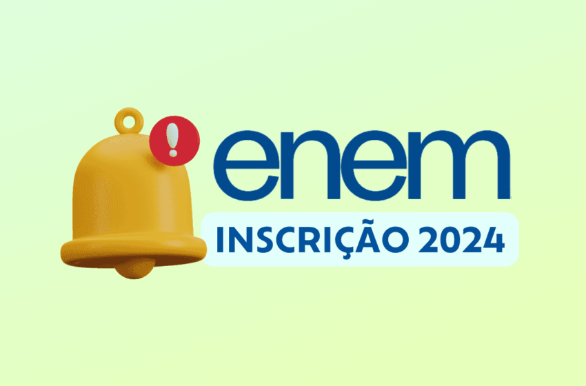  Inscrições para o Enem 2024 começam nesta segunda-feira (27), com R$85 de taxa.
