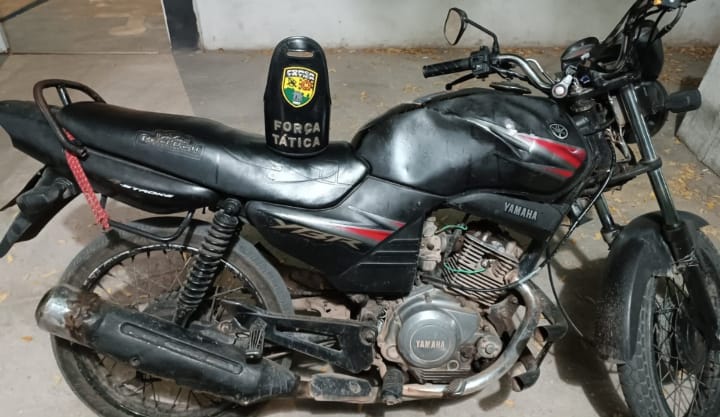  Brejo Santo: Força Tática recupera moto roubada.