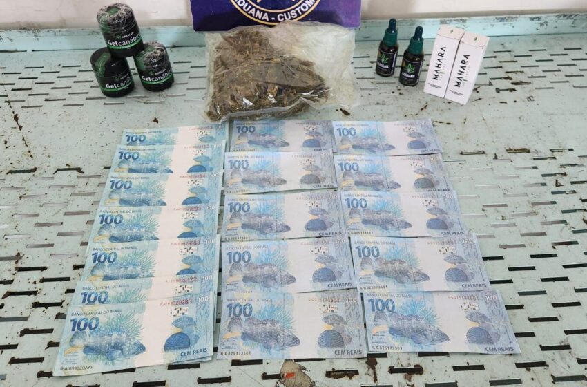 Receita Federal apreende drogas e cédulas falsas em encomendas no Aeroporto de Fortaleza.