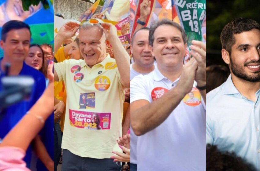 Fortaleza: André assume liderança com 25%; Wagner tem 23%; Evandro com 19%; Sarto, 18%.