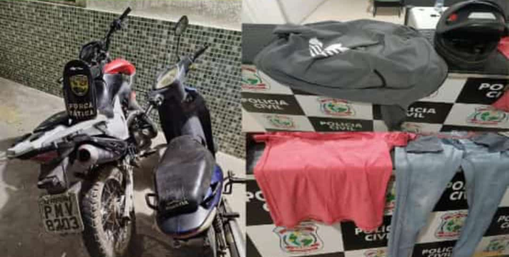 Porteiras: Policia Militar recupera motos roubadas.