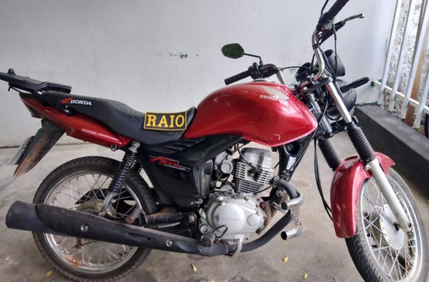  Brejo Santo: Equipe RAIO recupera moto roubada.