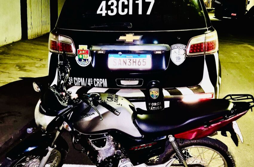 Brejo Santo: Polícia Militar apreende moto adulterada.