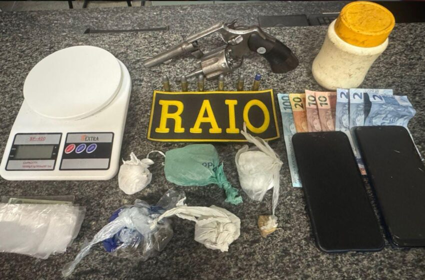 Iguatu: Equipe RAIO efetua prisão por drogas e pose ilegal de arma de fogo.