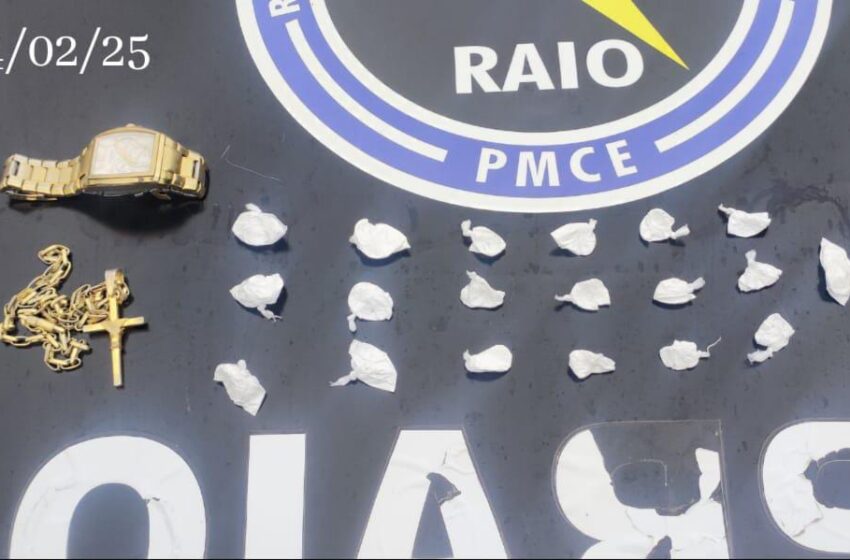  Tamboril: BPRAIO efetua prisão por trafico de drogas