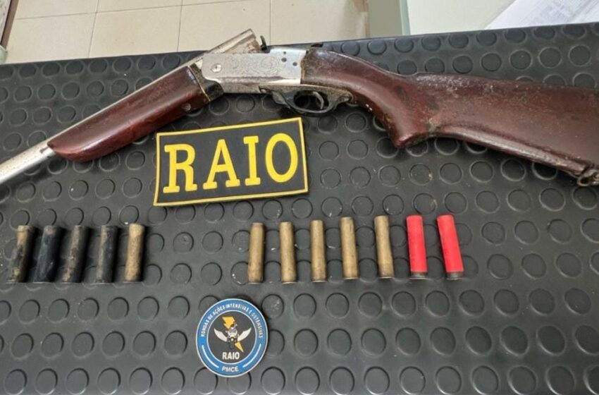 Brejo Santo: Equipe RAIO faz apreensão de arma de fogo.
