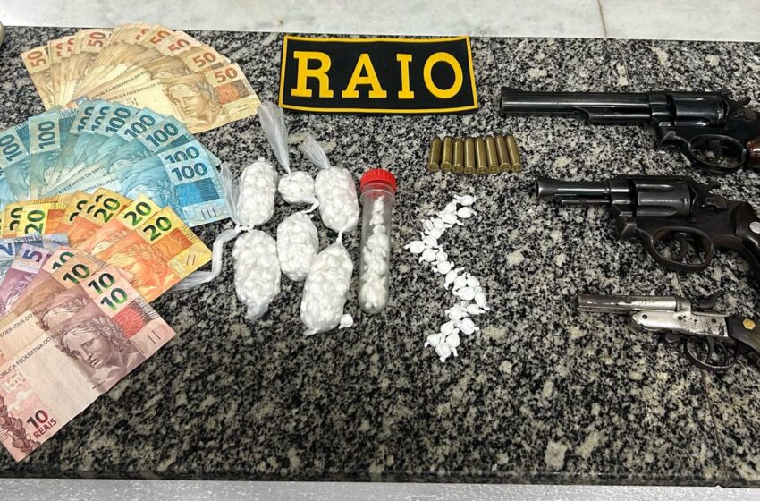 Orós: BPRAIO apreende drogas e armas de fogo
