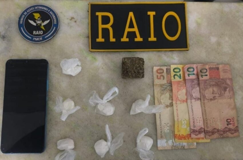 Crateús: BPRAIO efetua apreensão por trafico de Drogas.