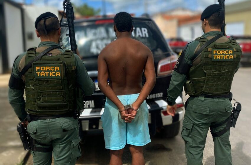  Brejo Santo: PM em ação rápida prende autor de 06 furtos pela madrugada.