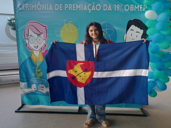 Aluna de Milagres é premiada com duas medalhas da OBMEP.