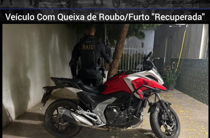 Brejo Santo: Equipe RAIO recupera moto com queixa de roubo.