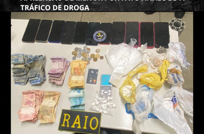  Mauriti: RAIO efetua prisão de menor por tráfico de Drogas.
