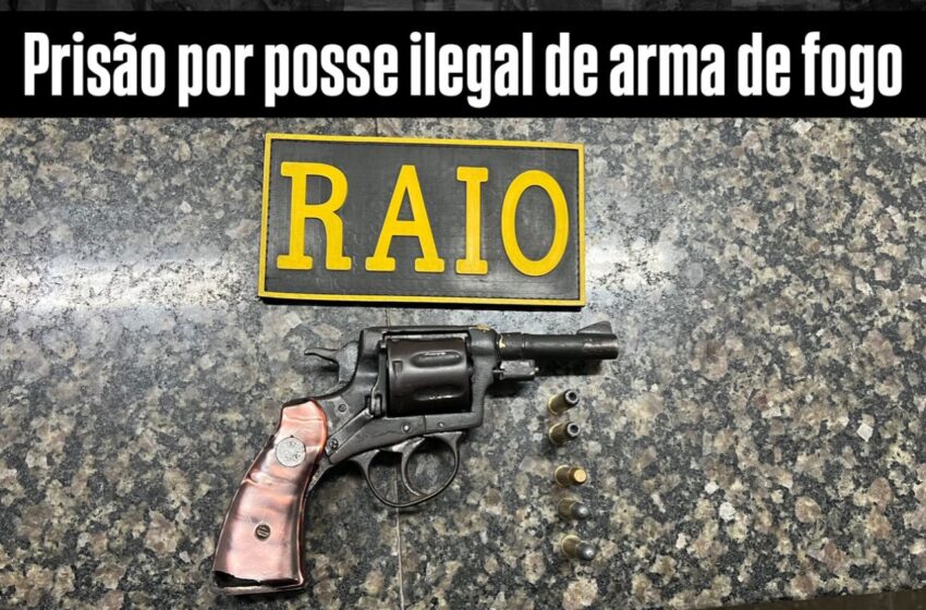  Crato: BPRAIO efetua prisão por posse ilegal de arma de fogo.