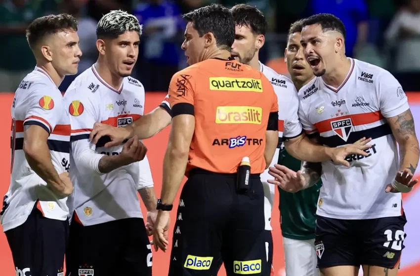 Vitória do derrotado São Paulo. Juiz contra o Palmeiras foi afastado pela CBF.