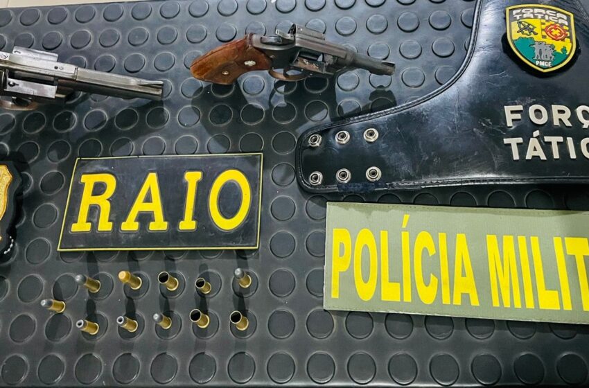  Brejo Santo: Policias prende homens por tentativa de Homicídio e por porte de armas de fogo.